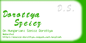 dorottya szeicz business card